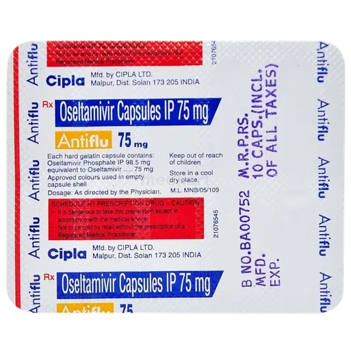 antiflu 75mg capsule 10's